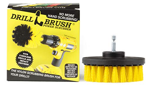 Cleaning Supplies - Scrub Brush for Tile - Bathroom Accessories - Drill Brush - Bathroom Cleaner Brush - Bath Mat Brush - Carpet Cleaner - Shower Brush - Spin Brush for Bathroom - Bathtub Scrub Brush