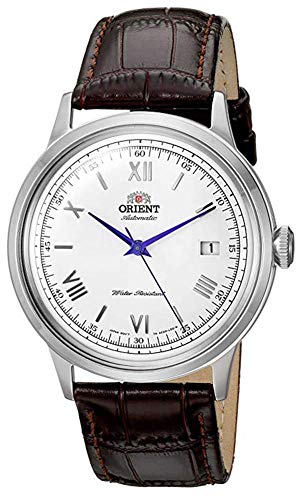 Orient '2nd Gen. Bambino Ver. 2' Contemporary Classic Dress Watch for Men, Japanese Automatic Stainless Steel Mens Watch with Leather Watch Band