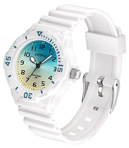 cnBro Women's Watch Sport Waterproof Watches Nurse Minimalist Simple Analog Watch Casual Ladies Watch Rose Gold Pink