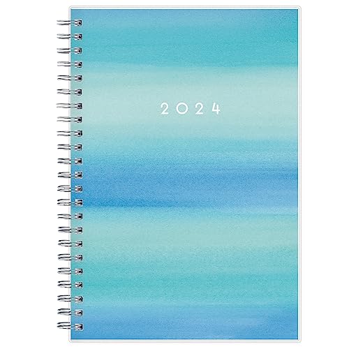 Blue Sky 2024 Weekly and Monthly Planner, January - December, 5' x 8', Frosted Cover, Wirebound, Chloe (144734)