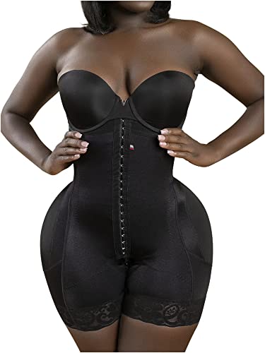 Snatched Body Stage 3 Faja Post Surgery Shapewear Bodysuit for Women Tummy Control Black Size: S