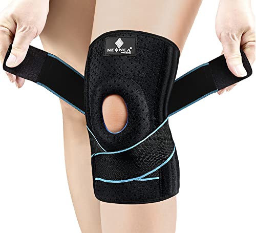 NEENCA Knee Brace for Knee Pain, Adjustable Knee Support with Patella Gel Pad & Side Spring Stabilizers, Knee Wrap for Arthritis, Meniscus Tear, ACL, Knee Pain Relief, Runner, Sport - FSA/HSA Approved
