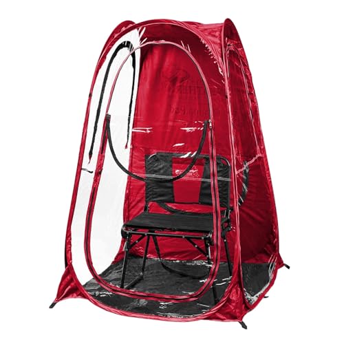 WeatherPod 1-Person Pod with Tapered Sides – The Original, Patented Weather Pod – Highly Water, Wind & Weather Resistant Pop-up Tent – Lightweight, Easy Open & Close, Red