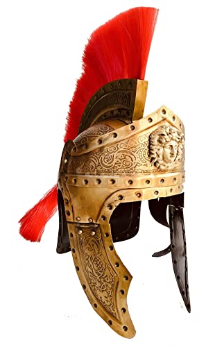 Medieval Armor Helmet of Royal Roman King Army Praetorian Guard Roman Helmet - One Size - Hollywood Fantasy Armour Helm Gift