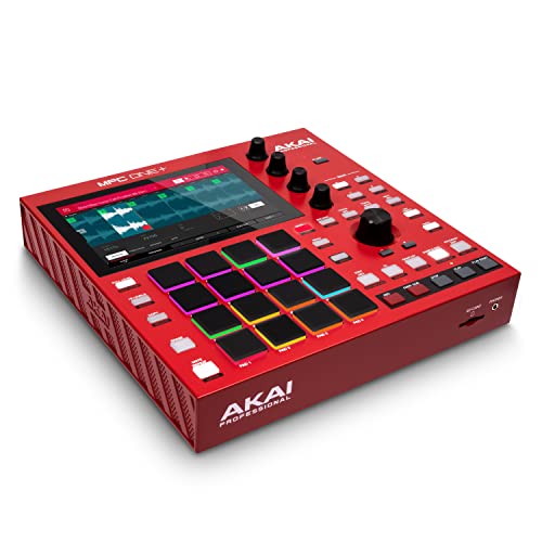 AKAI Professional MPC One+ Standalone Drum Machine, Beat Maker and MIDI Controller with WiFi, Bluetooth, Drum Pads, Synth Plug-ins and Touchscreen,red