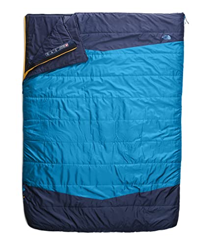 THE NORTH FACE Dolomite One 15F / -9C, 3-in-1 Insulated Camping Sleeping Bag for Two People, Hyper Blue/Radiant Yellow, Regular
