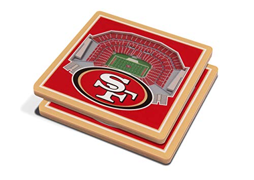 YouTheFan NFL San Francisco 49ers 3D StadiumView Coasters - Levi's Stadium