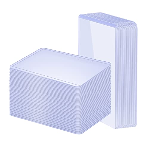 100 Pack 3'x4' Hard Plastic Card Sleeves Top Loaders for Cards, Baseball Card Protectors Hard Plastic, for Baseball Card, Game Cards, Trading Card, and So on
