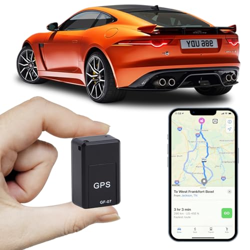 GPS Tracker for Vehicles, Mini Car GPS Tracker Portable Real Time Magnetic GPS Tracking Device, Full Global Coverage Location Tracker for Car,Trucks/Person. No Subscription Required/No Monthly Fee