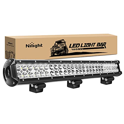 Nilight - 60007C-A 25' 162W Led Light Bar Flood Spot Combo Waterproof Driving Lights Off Road Lights for SUV UTE Truck ATV UTV ,2 Years Warranty