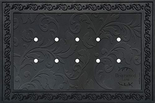 Briarwood Lane Outdoor Rubber Doormat Tray 23.75' x 36' - Holds 18' x 30' Doormat Inserts - Floral Design