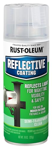 Rust-Oleum 214944 Specialty Reflective Spray, Semi Transparent Clear Finish,10oz