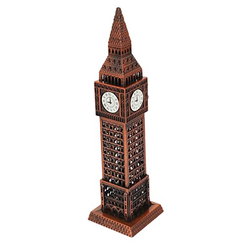 Veemoon Big Ben Tower Model：London Clock Statue England Crafts Ornaments Gift Tourism Souvenir Desktop Decoration Clock Tower Collectible Figurine