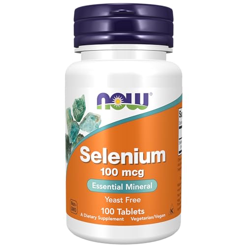 NOW Supplements, Selenium (L-Selenomethionine) 100 mcg, Essential Mineral*, 100 Tablets