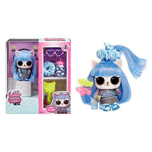 L.O.L. Surprise! Hair Pets with 10 Surprises- Collectible Pet with Real Hair, Including Music Themed Accessories, Holiday Toy, Great Gift for Kids Girls Boys Ages 4, 5, 6+ Years Old - Assorted Toy