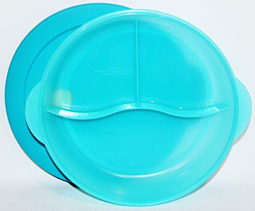 Tupperware Crystalwave Large Divided Dinner Dish Microwaveable Blue