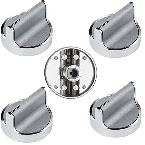 W10594481 Stainless Steel Cooker Stove Control knob 5pcs for Whirlpool Gas Cooktop Range/Oven WCG97US0DS00 WCG97US6DS00,Replaces WPW10594481 3281332 B01KR8F5EU AP6023301