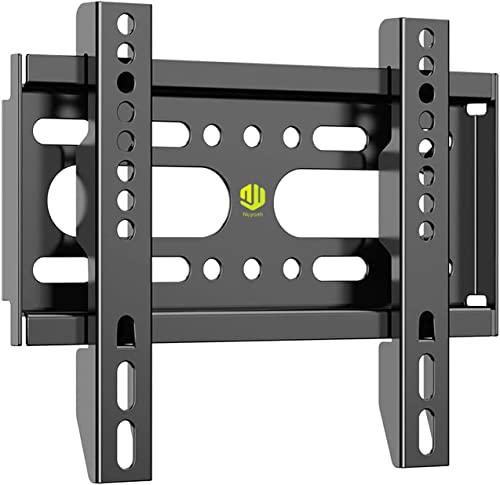 Nuyoah TV Wall Mount Bracket Low Profile Fixed for 14-43 Inch Flat Screen TVs & Monitors Up to 55lbs, Universal TV Monitor Mount Fits 8' Wood Studs Max VESA 200x200mm
