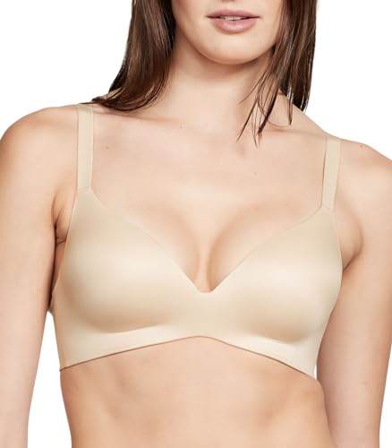 Victoria's Secret Infinity Flex Perfect Shape Bra, Push Up, Full Coverage, Wireless, Bras for Women, Beige(38C)