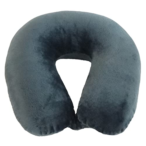 Wolf Essentials Adult Neck Pillow, Compact, Perfect for Plane or Car Travel, Charcoal