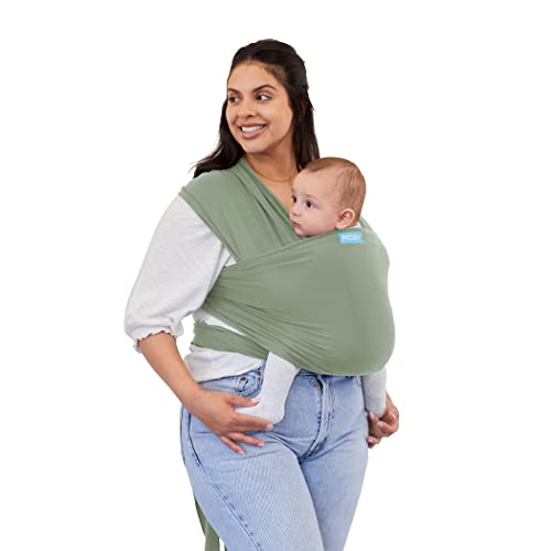 Moby Wrap Baby Carrier | Classic | Baby Wrap Carrier for Newborns & Infants | #1 Baby Wrap | Go to Baby Gift | Keep Baby Safe & Secure | Adjustable for All Body Types | for Moms & Dads | Pear