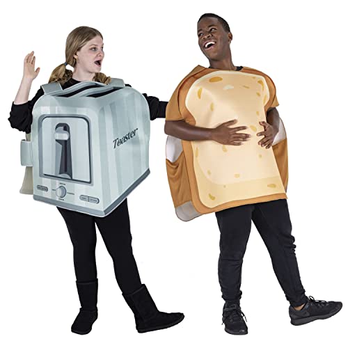 Bread and Toaster Halloween Couples Costume - Funny Food Toast Outfits