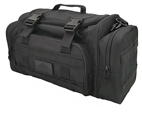 APRILBAY Duffel Bag Gym Bag Tactical for Men Large Travel Hiking & Trekking Sports Bag Camping Hunting & Fishing Bag Super Quality & Durable (Black)