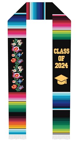 Kwabla's Mexican Graduation Sash | Mexican Graduation Stole Class of 2024 | Estolas Para Graduación 2024