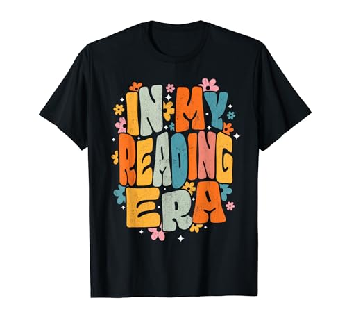 In My Reading Era Groovy Reader Librarian Teacher Book Lover T-Shirt