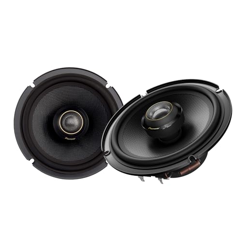 PIONEER TS-Z65F, 2-Way Coaxial Car Audio Speakers, Full Range, Open & Smooth Sound Quality, Easy Installation and Enhanced Bass Response, Black 6.5” Round Speakers