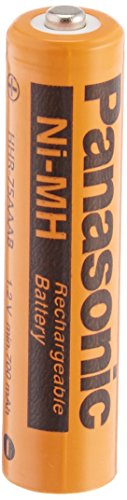 Panasonic HHR-75AAA/B-4 Ni-MH Rechargeable Battery for Cordless Phones, 700 mAh (Pack of 4)