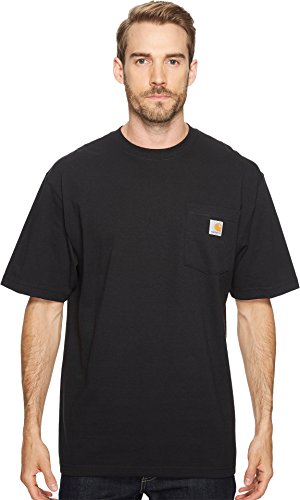 CarharttMenLoose Fit Heavyweight Short-Sleeve Pocket T-ShirtBlackMedium