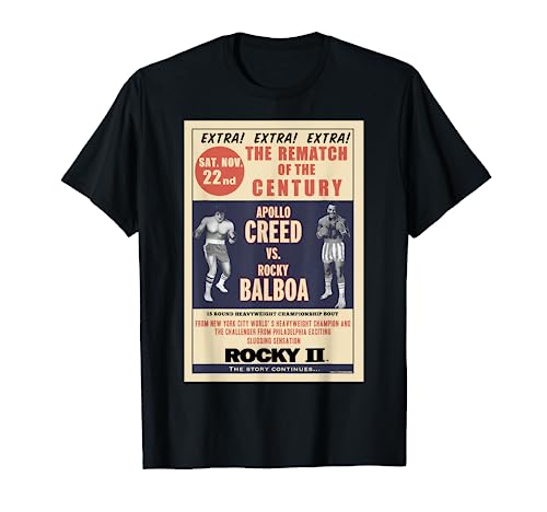 Rocky Creed Vs Balboa Rematch Of The Century Poster T-Shirt