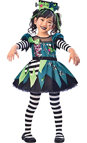 Monster Miss Halloween Costume Kit - Toddler 3-4, Multicolor - 1 Set