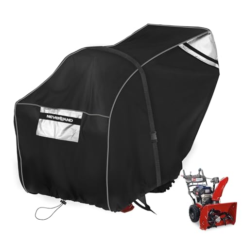 NEVERLAND Snowblower Cover, Snow Blower Cover Waterproof Outdoor Heavy Duty , UV Protection, Snow Blower Accessories Snow Thrower Cover Universal Size Fit 62''L x 33'W x 52'H