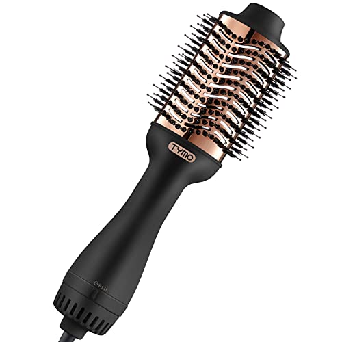 TYMO Hair Dryer Brush Blow Dryer Brush in One, 4 in 1 Ionic Hair Dryer and Styler Volumizer with Oval Titanium Barrel, Hot Air Straightener Brush for Smooth Frizz-Free Blowout