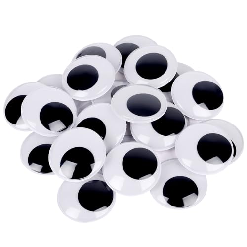 DECORA 2 Inch Wiggle Googly Eyes with Self Adhesive Set of 24