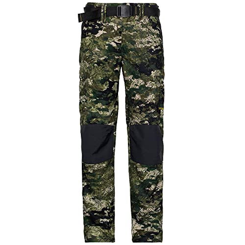 Huntech Roar Camo Pants Men - Hunting Pants, Forest Green Camouflage Pants - X-Large