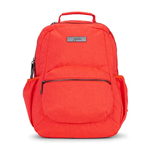 JuJuBe | Be Packed Backpack with Water Bottle Pockets | Compact and Lightweight | Neon Coral