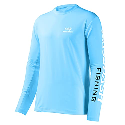 BASSDASH Fishing T Shirts for Men UV Sun Protection UPF 50+ Long Sleeve Tee T-Shirt