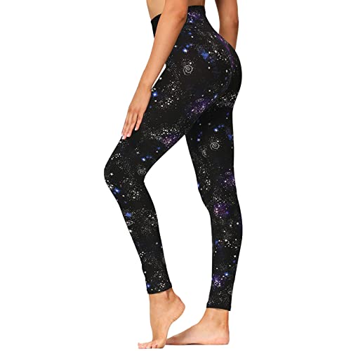 GAYHAY High Waisted Leggings for Women - Soft Opaque Slim Tummy Control Printed Pants for Running Cycling Yoga