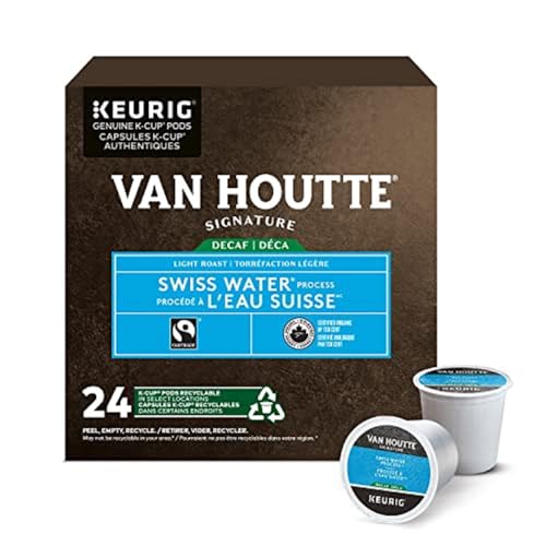 Van Houtte Swiss Water Decaf Fair Trade Organic Light Roast K-Cups, 24-Count
