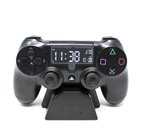 Paladone Playstation Controller Digital Alarm Clock - Officially Licensed Playstation Gamer Gifts and Room Decor