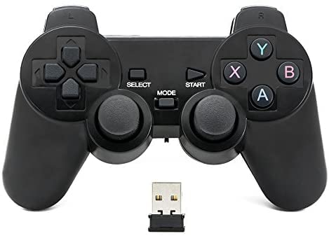 QUMOX 2.4GHz wireless gamepad joystick joypad game controller for PC (doesn't support win10)