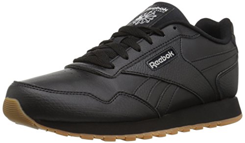 Reebok womens Classic Harman Run Sneaker, Black/Steel/Gum, 8 US