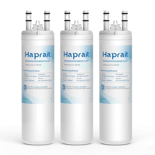 Haprait HP006 Replacement for Frigidaire WF3CB, Pure Source 3, WF425, 706465, 242069601, 242086201, 242017800, Height 9 inches, 3 Count