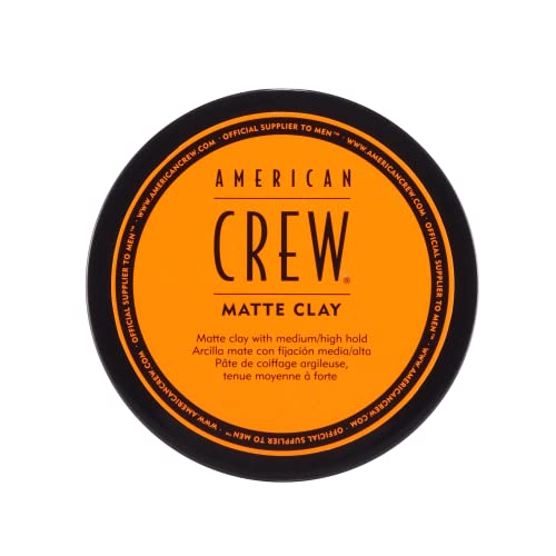 American Crew Men's Hair Matte Clay (OLD VERSION), Like Hair Gel with Medium/High Hold, 3 Oz (Pack of 1)