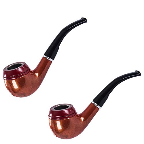 Tigerdoe Gentlemans Pipe 2 Pk Halloween Costume Pipes Fake Novelty Pipe Detective Costume Accessories
