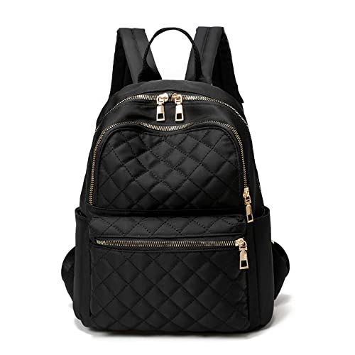 PAOIXEEL Small Lightweight Backpack Purse for Women Water-resistant, Anti-theft Mini Backpack, Black, Medium