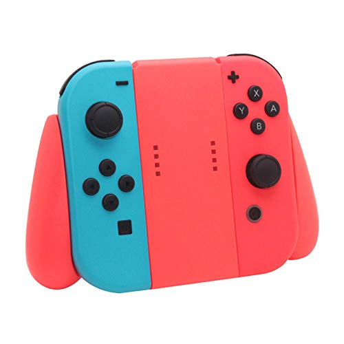 Grip Handle Bracket Support Holder, Joycon Comfort Grip for Nintendo Switch (Red)